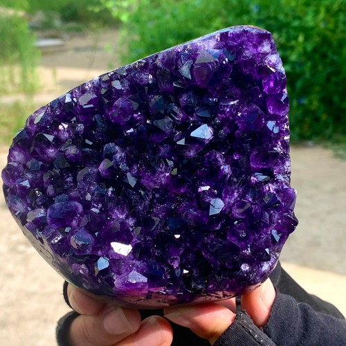 1.54LB Natural Amethyst geode quartz cluster crystal specimen Healing - Picture 9 of 13