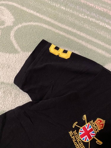 Polo Ralph Lauren Herren Gr. L Mercer Club Schwarz Rot Kurzarm Kragen Hemd - Bild 5 von 16