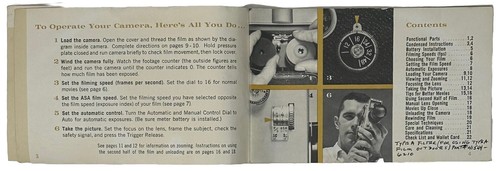 1950s Argus CINEMAX 85E 8mm Movie Camera Instruction Booklet Manual Vintage EUC - Picture 3 of 4