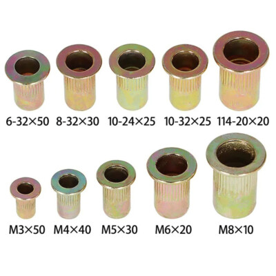 300pz Kit Dadi Rivetti Acciaio Zincato Assortimento Dadi - Foto 11