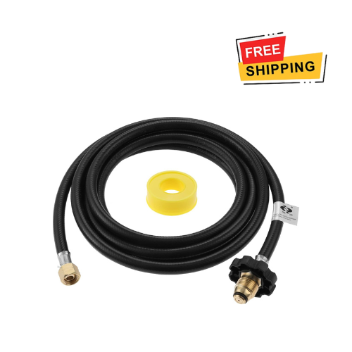 12FT Propane Torch Weed Burner Hose for Connection of Propane Tank to