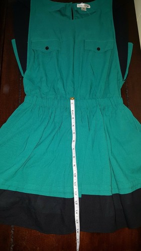 Double Zero Kleid Gr. M Farbe Schwarz & Türkis - Bild 3 von 12