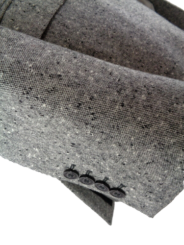 Gianni Versace Dappled Gray Nailhead Tweed Sport Coat Slim Fit Men's 44 R - Picture 10 of 23