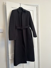 Balenciaga Women's Timeless Black Cotton Hourglass Coat In Black