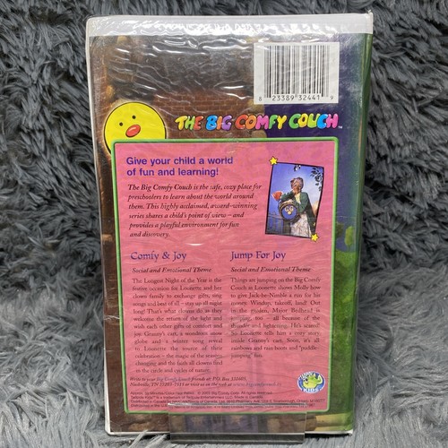 The Big Comfy Couch - Comfy Joy / Jump for Joy VHS Tape 2003 Loonette SEALED - Picture 3 of 8