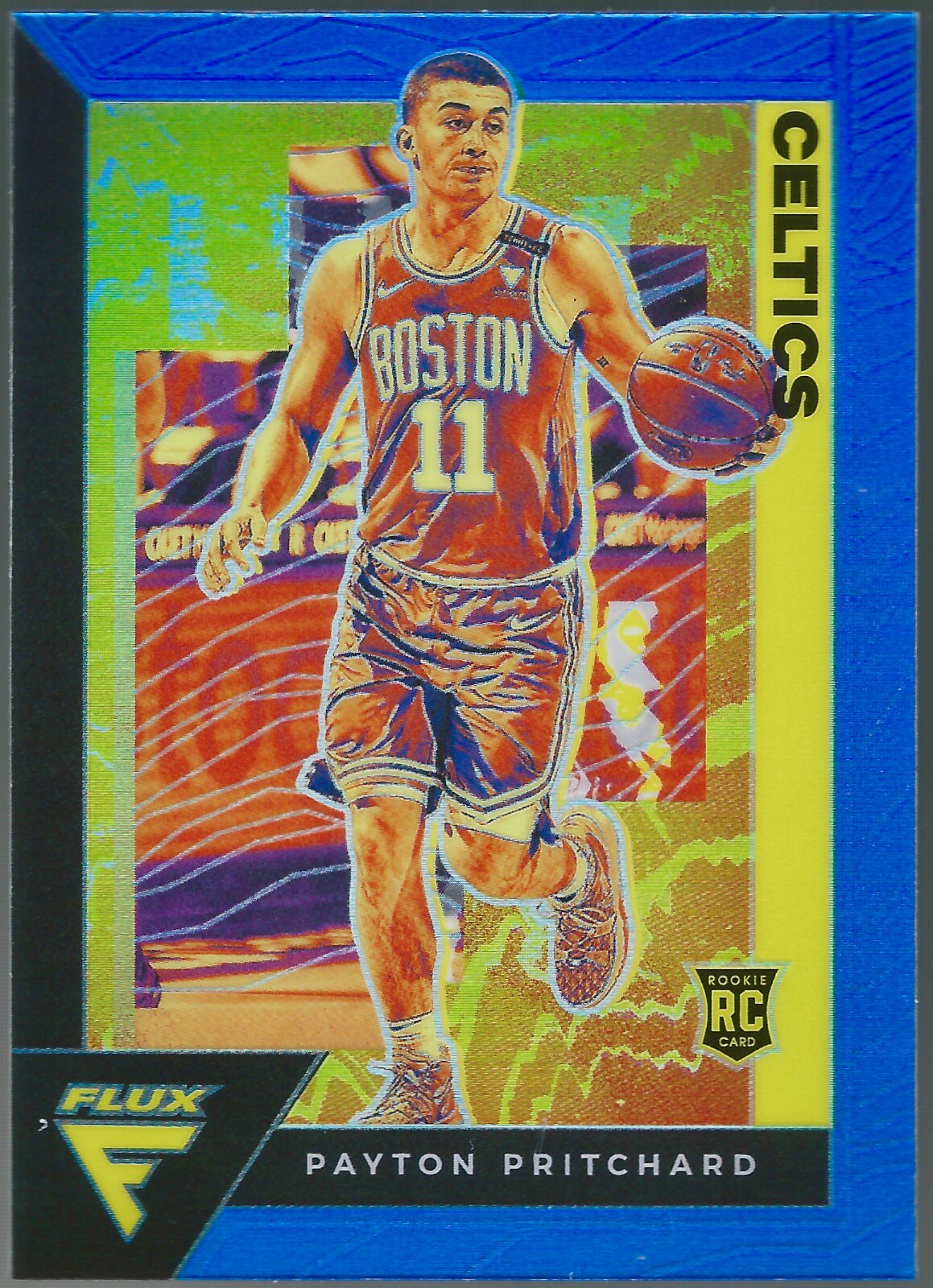 2020-21 Panini Flux Light Blue Prizm Payton Pritchard Rookie Parallel Card #211