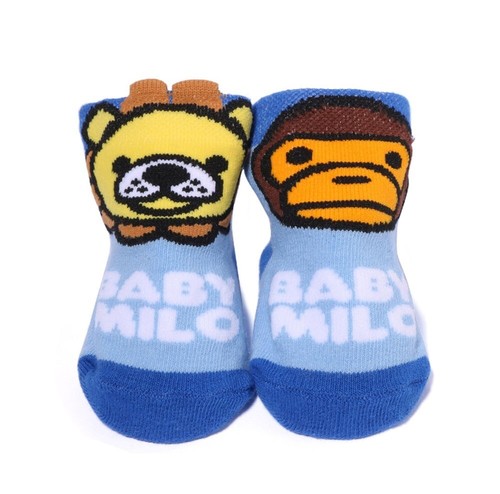 A BATHING APE BAPE KIDS BABY MILO FRIENDS BABY SOCKS 2L30567005 z - Picture 5 of 16