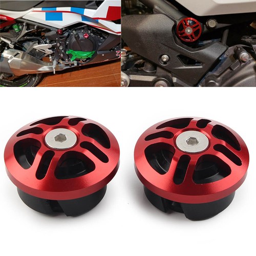 Red Frame Hole Cover Fairing Bolt Plug Cap For KAWASAKI Ninja 250 400