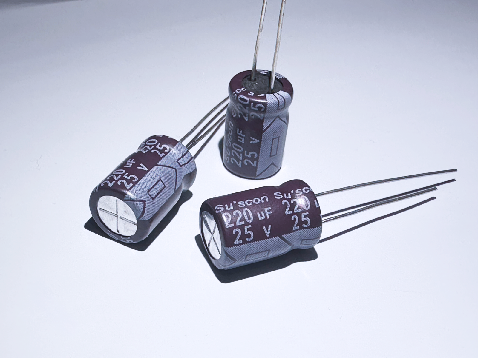 20Pcs SG25M220 Suscon 220uF 25V 8x12 Aluminum Electrolytic Radial Capacitor