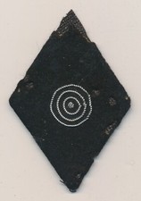 WWII German BLACK marksman sleeve insignia patch diamond uniform trade badge