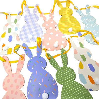 Osterhase Wimpelkette 2m Banner Hängegirlande Eiersuche Zimmer Garten Deko