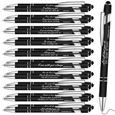 20 Pcs Christian Engraved Gift Pens Funny Pen Bible Verse Pen Motivational Sc...