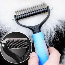 Pet Hair Removal Comb for Dogs Cats Dematting Deshedding Brush Pets Fur Knot Cut