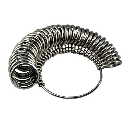 Misuratore anello metallo mandrino misura dita bastone strumento standard #ur - Foto 10 di 18