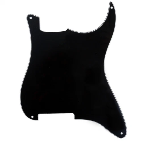 Musiclily 3Ply Black 4 Hole Pickguard Blank Material For Strat ST Guitar Custom