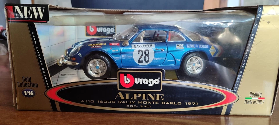 ALPINE A110 1600s RALLY MONTE CARLO 1971 Art. 3301  Burago Gold Collection 1/16 - Immagine 4 di 4