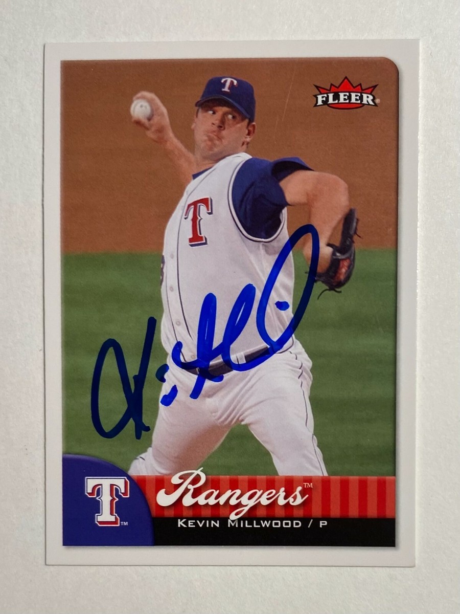 Kevin Millwood Signed Fleers #33 2007 Card Texas Rangers