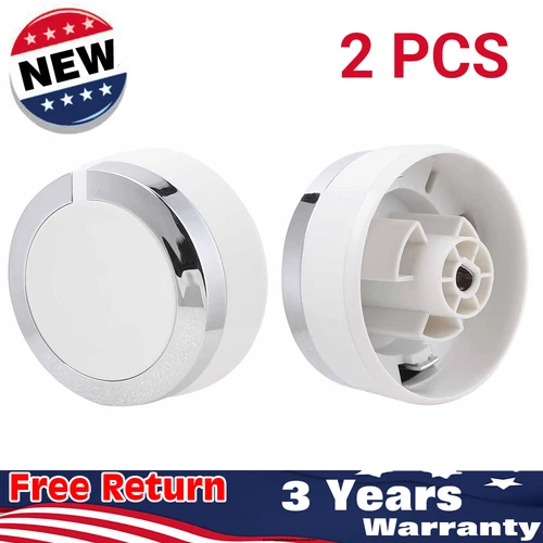 2PCS WE01X24552 FOR GE WASHER DRYER TIMER CONTROL KNOB WHITE GENERAL ELECTRIC