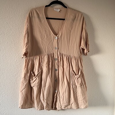 Amaryllis x Ashlee Nichols Babydoll Tunic Cutesy Dolman sleeve Dress Sz Small
