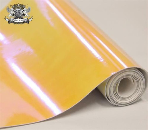 Vinyl Upholstery Plain Hologram Glossy Smooth Fabric 54" W Sold By The Yard - Picture 16 of 27
