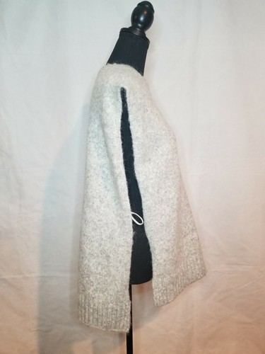 Ärmelloser Pullover Weste Poncho mit Rundhalsausschnitt, Einheitsgröße minimalistisch - Bild 2 von 5