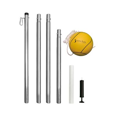 STERLING Sports Compact Tetherball Set for Outdoor Backyard with Ball and Rop...