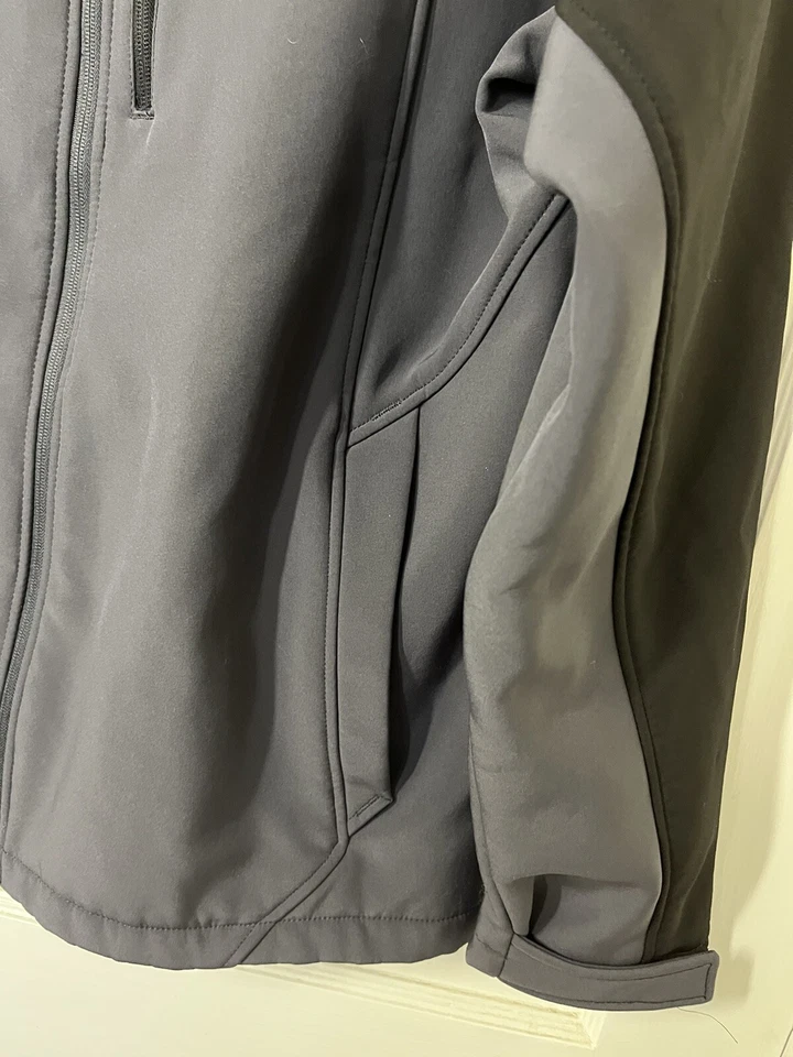 Chaqueta softshell Minus Zero para hombre cremallera completa cuello alto sendero de senderismo grande de lana Foto 3 de 4