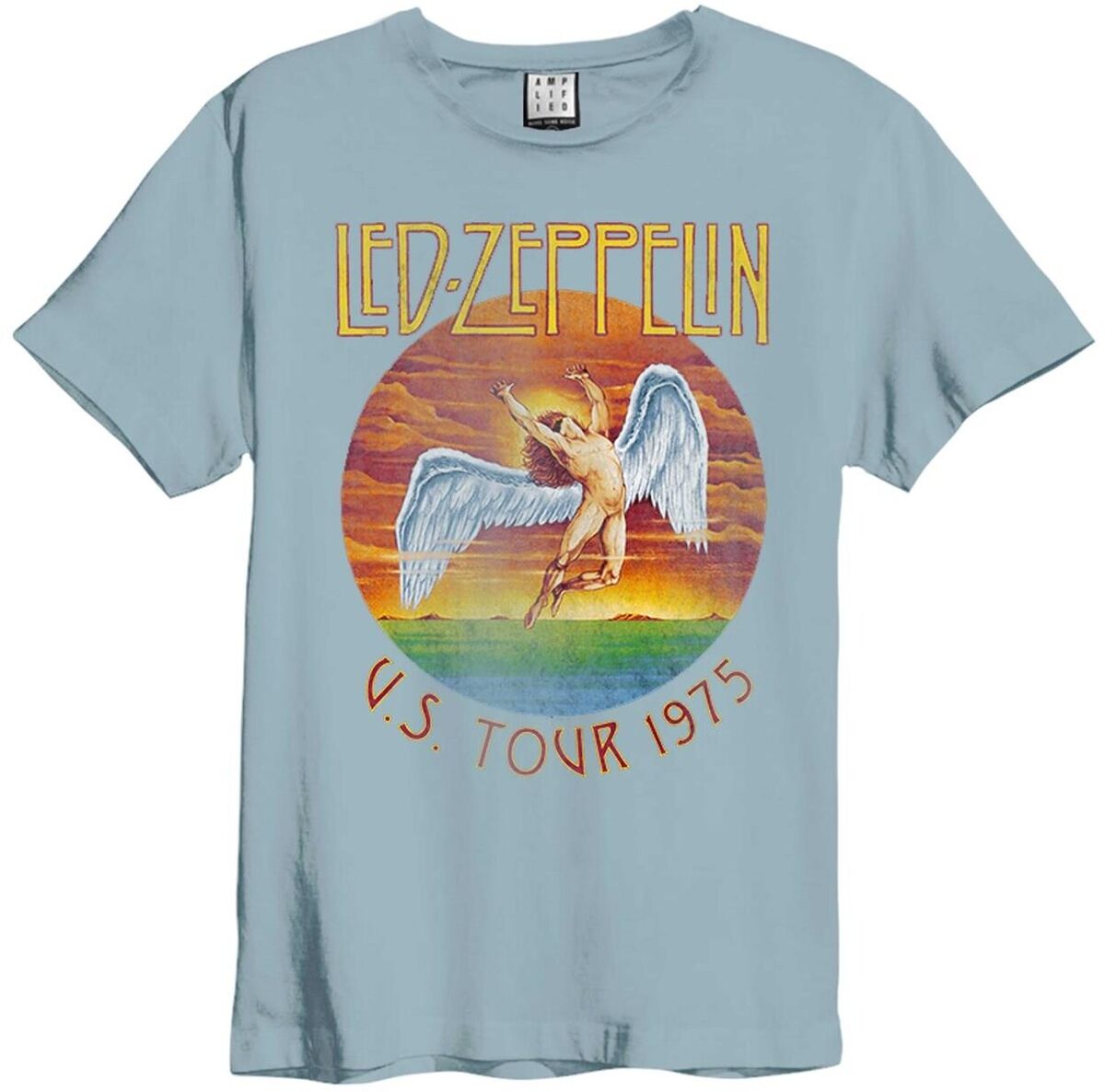 Amplified Unisex Tee Led Zeppelin US Tour 1975 New Strange Blue | eBay Amplified Unisex Tee Led Zeppelin US Tour 1975 New Strange Blue | eBay