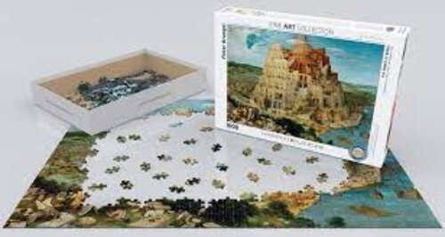 The Tower of Babel by Bruegel 1000 piece jigsaw puzzle 680mm x 480mm - Picture 2 of 2