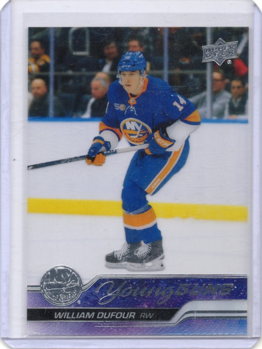 William Dufour #206 2023-24 Upper Deck Series One Clear Cut Young Guns