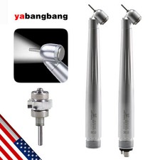 Dental 45 Degree LED High Speed Handpiece Self-Power Oral Surgery Turbine 4/2h