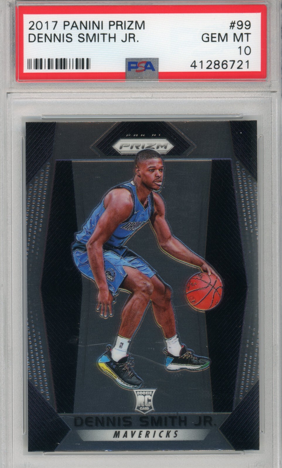 2017-18 Panini Prizm Dennis Smith Jr Rookie RC #99 PSA 10 GEM MINT