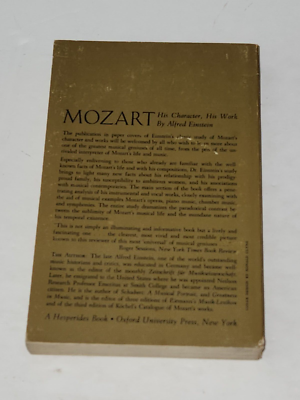 Mozart: His Character, His Work: Alfred Einstein. Oxford Univ. PBK
