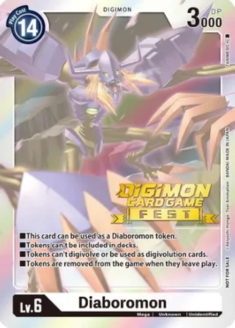 Digimon TCG | Diaboromon Token | Promo Digi Fest NM