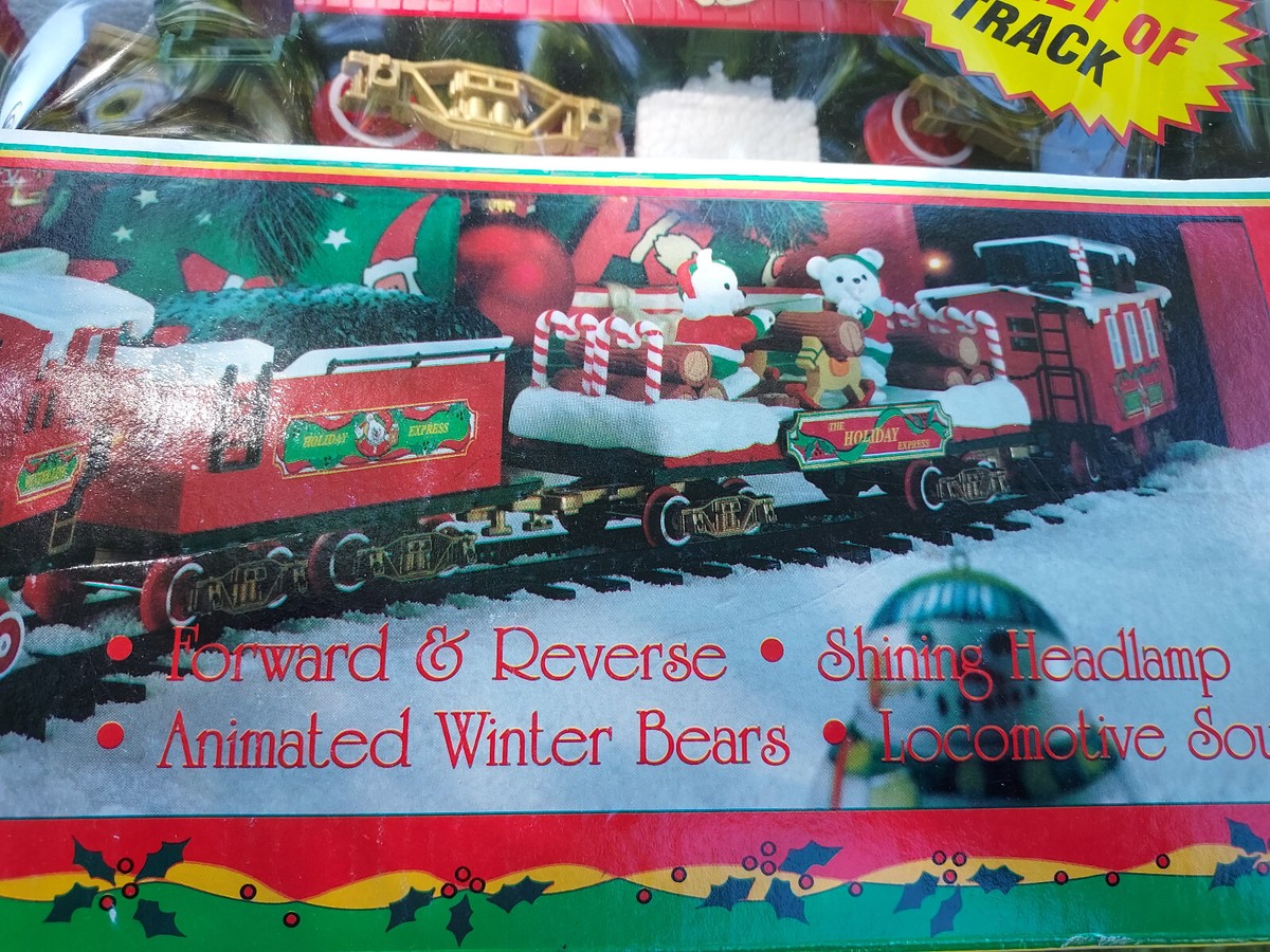 new bright holiday express animated, train set | eBay
