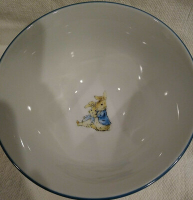 BEATRIX POTTER Peter Rabbit Cereal Rice Fruit Dessert Bowl Collectible NEW 