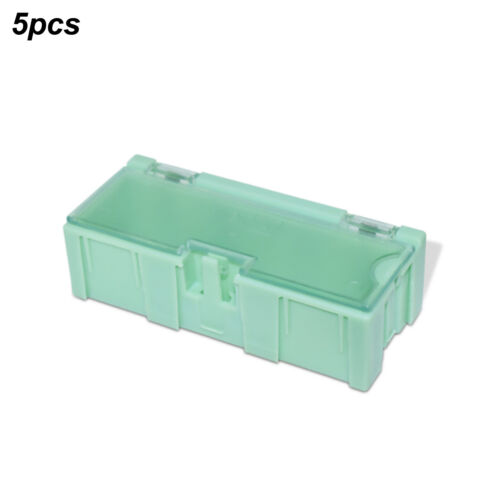 5Pcs/Set SMD SMT Electronic Component Container Case Mini Storage Boxes Kit D - Imagen 1 de 15