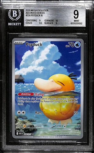 2026 Pokemon Mega Evolution Ascended Heroes Illustration Rare Psyduck #226 BGS 9