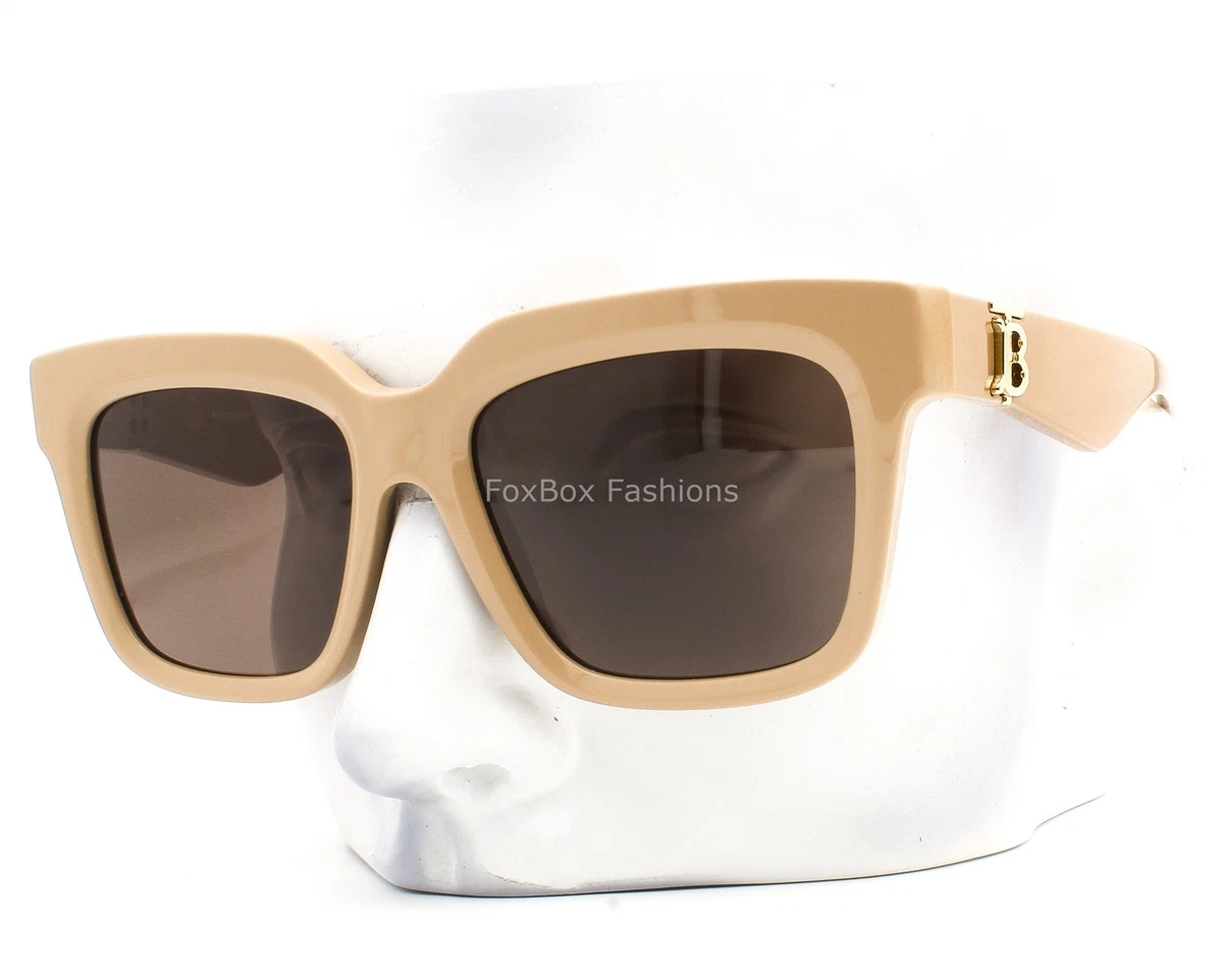 NWT Burberry 0BE4456-416773 Beige Oversized 54mm Sunglasses Burberry Beige Square Sunglasses for Women for sale | eBay main image 3