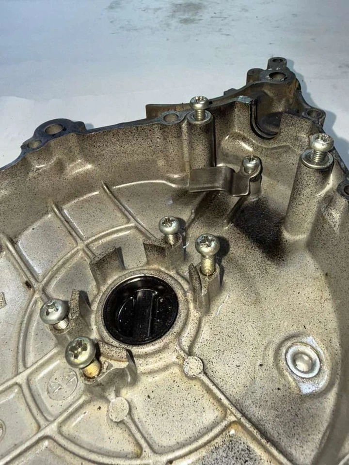 Yamaha XT550 1983 OEM Vintage Enduro cubierta, cárter izquierdo 34 k-15411-00-00 Foto 3 de 4