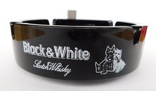 Cendrier publicitaire Whisky Black & White Scotch Wisky - Scottish terrier