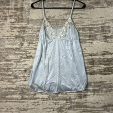 Women  s Vintage Baby Blue Lacy Cami Too Size Medium