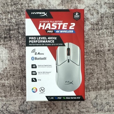 HyperX Pulsefire Haste 2 Pro 4K Wireless Gaming Mouse White New Sealed
