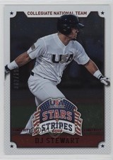 2015 Panini Stars and Stripes Longevity Parallel Ruby /199 DJ Stewart #34 ms9