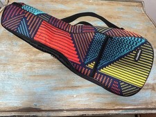 CLOUDMUSIC Ukulele Case 25" Geometric with Backpack Straps Lightweight