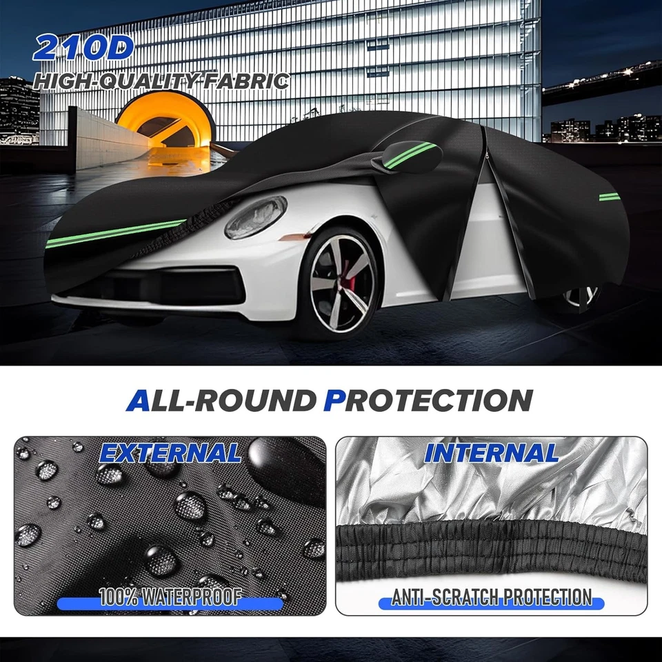 210D всепогодный автомобильный чехол для 1998-2024 Porsche 911 991 992 996 997 серии - Изображение 2 из 4
