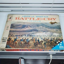 1961 Milton Bradley American Heritage Battle Cry Civil War Board Game Military