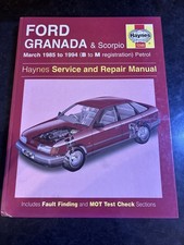 Ford Granada Scorpio Haynes Manual 1985-94 Petrol Hardback 1999 UK