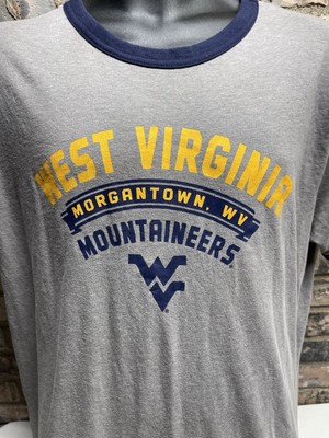 West Virginia Mountaineers Morgantown Russell Shirt XL Short Sleeve Cotton Blend
