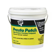 Dap 58555 Patching Compound, 1 Gal, Pail, Off White, Presto Patch